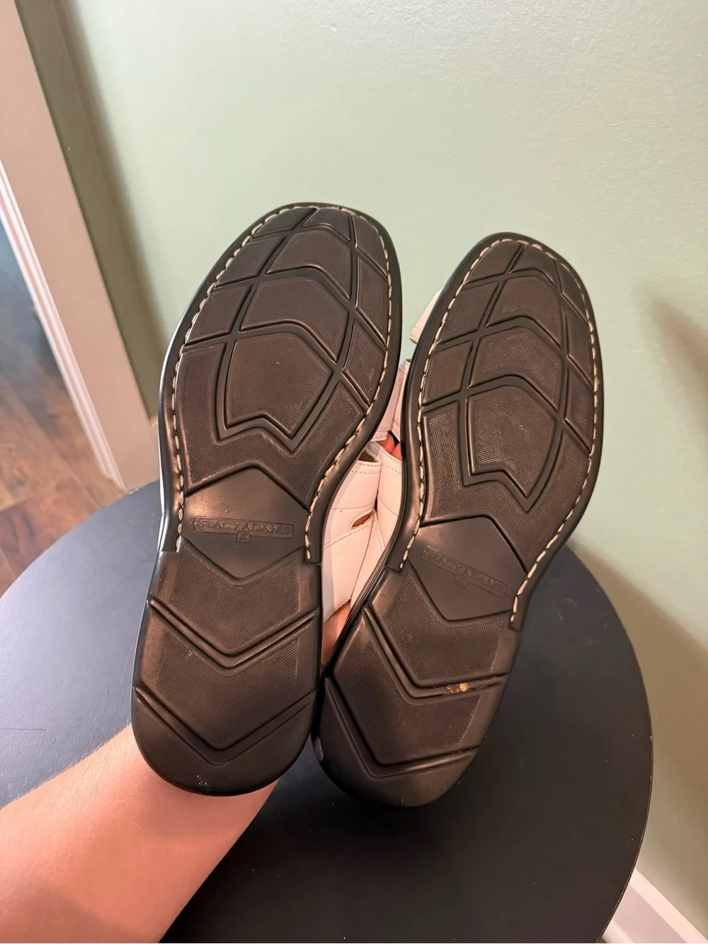 Men's White Leather Fisherman Sandals